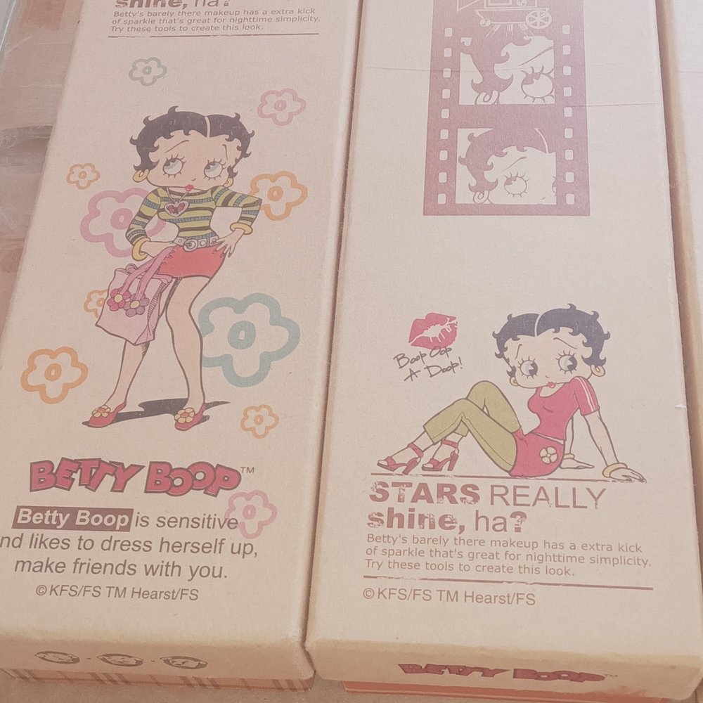 Betty Boop Decorative Storage Boxes - Pink and Brown
